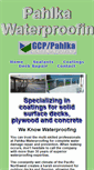 Mobile Screenshot of pahlkawaterproofing.net